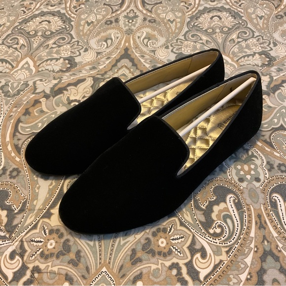 Birdies Shoes - New Birdies The Starling In Black Velvet Womens Sz 8.5